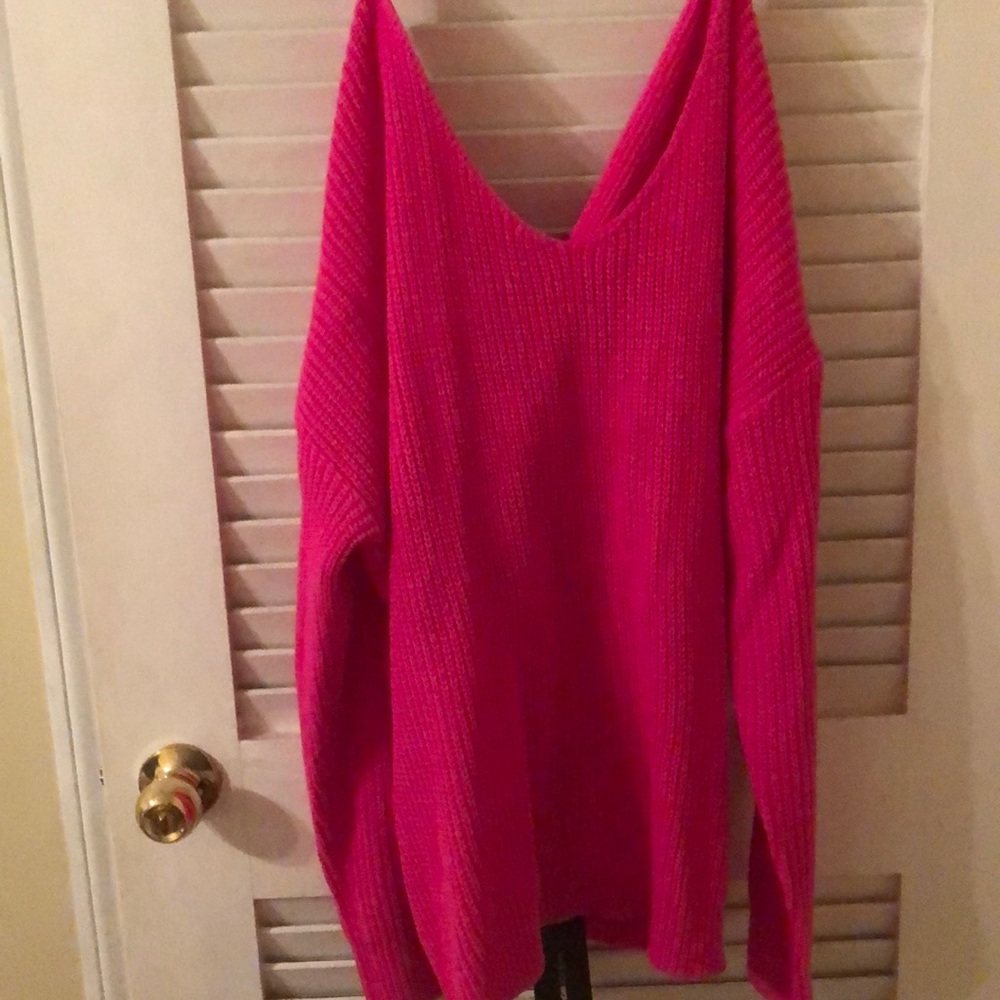 Fashion nova hot pink sweater